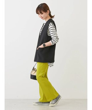 AMERICAN HOLIC 丈違いニュアンスベスト Black