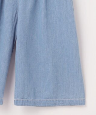 ANY KIDS シャンブレー ガウチョパンツ ブルー