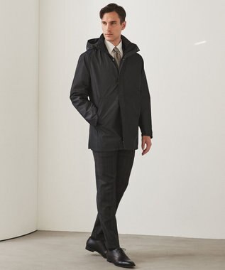 GOTAIRIKU ダウンライナー装着可【仕事で着用可】メランジシャンブレー スプリングブルゾン(25年モデル) ライトグレー系