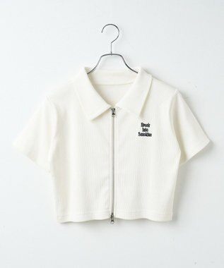 WEGO ダブルジップトップス ホワイト