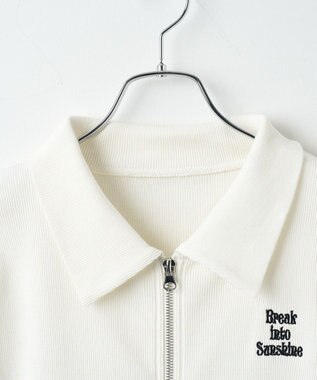 WEGO ダブルジップトップス ホワイト