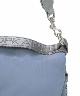 TOPKAPI 【Breath TOPKAPI】ナイロン ロゴテープ 2way ショルダー バッグ ブルーグレー