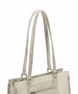 TOPKAPI 【TREASURE TOPKAPI】フェイクレザー ポーチ付き パラコード かがりトートバッグ オフ