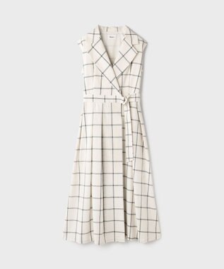 GRACE CONTINENTAL カシュクールタックフレアワンピース キナリ