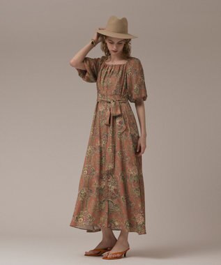 GRACE CONTINENTAL ヴィンテージフラワープリントワンピース