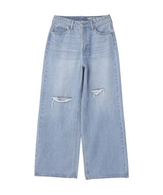 AMERICAN HOLIC ダメージワイドデニム Light Indigo