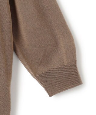 ICB 【洗える】 ウールアセテートハイゲージ ハイネックプルオーバー モカ系