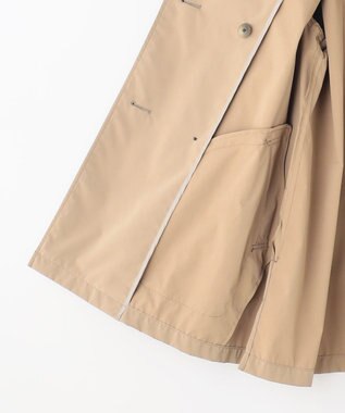 J.PRESS LADIES 【洗える・撥水】ポリアーティローザ ダブル トレンチコート モカ系