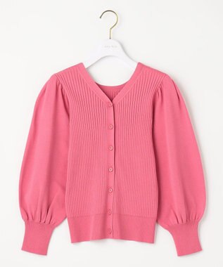 ANY SIS 【洗える】フラワーカラー2WAY ニット ローズピンク