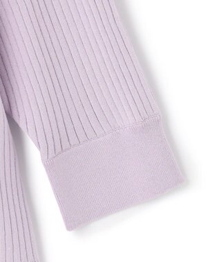 ICB 【洗える】コットンポリエステルリブ プルオーバー ライラック系