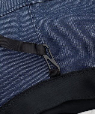 TOCCA 【UV99.9%以上カット・吸水速乾・抗菌防臭・洗える・サイズ調整可】BIG RIBBON WIDE DENIM HAT 帽子 ネイビー系