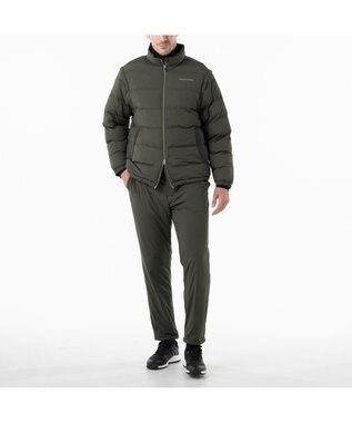 ZERO HALLIBURTON 【袖着脱可能】 2WAY中綿アウター ZHG-M5A2d 85111 カーキ