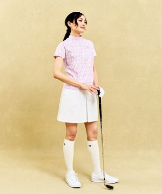 23区GOLF 着用動画あり【辻梨恵プロ着用】「TEXBRID」軽量ストレッチベーシックスカート ホワイト系