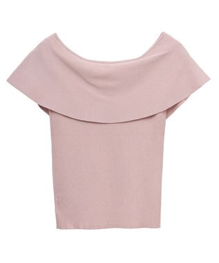 earth music&ecology ビッグカラーノースリニットトップス Pink