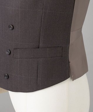 GOTAIRIKU 【ZEGNA/ゼニア】ISLANDFLEECE/アイランドフリース 3ピーススーツ（ブラウン×格子） ダークブラウン系4