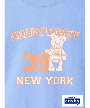 earth music&ecology Ｃｏｓｂｙ×ｅａｒｔｈ　ベアープリントロングＴシャツ Light Blue