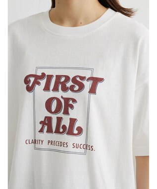 Green Parks ウ゛ィンテージプリントボックスＴシャツ Off White