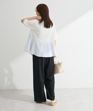 Green Parks 華やぎカットソー（アシメヘム） Off White