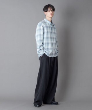 WEGO パターンルーズシャツ（LS） 柄2