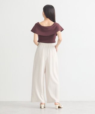 earth music&ecology ビッグカラーノースリニットトップス Brown