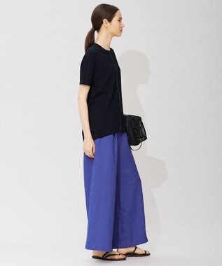 ICB 【洗える】VIS/NYハイゲージ 半袖プルオーバー ネイビー系