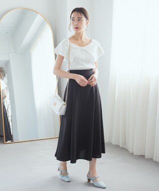 earth music&ecology ビッグカラーノースリニットトップス Ivory