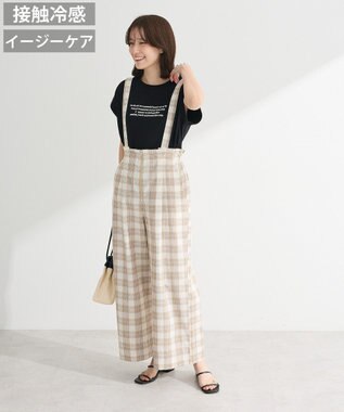 Green Parks 綿麻混２ＷＡＹ　サス付きＺＩＰパンツ Check