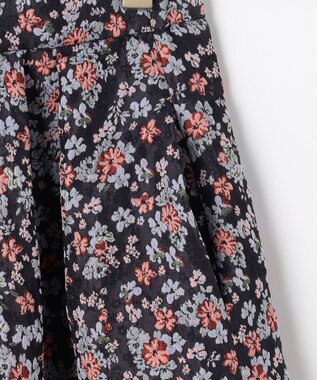 組曲 S 【加藤ローサさん着用】フラワージャカード スカート ネイビー系5