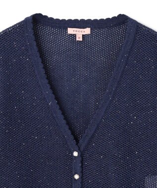 TOCCA SUMMER STARS CARDIGAN カーディガン ネイビー系