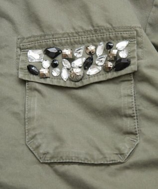 YECCA VECCA 【archive】ビジューミリタリージャケット Khaki