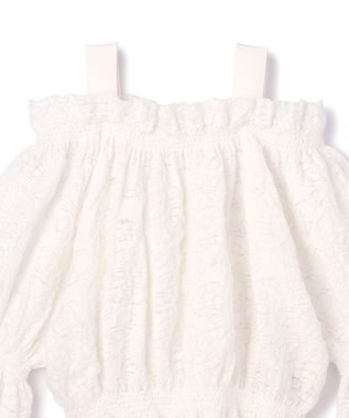 GRACE CONTINENTAL ドルマンフクレジャガードニットトップ ホワイト