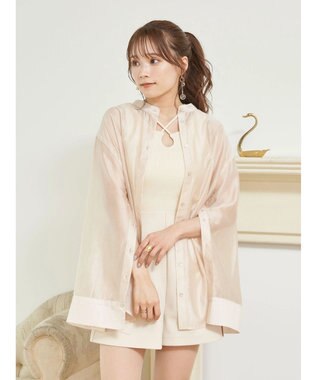 earth music&ecology マルチウェイシアーシャツ Light Beige