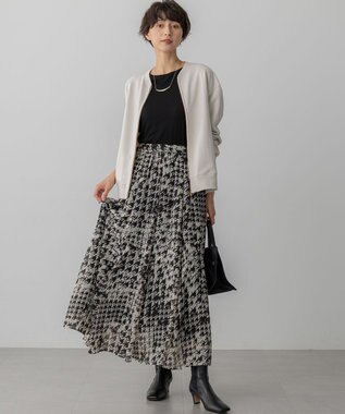 23区 【WEB＆一部店舗限定】クリアコットンテリー ダブルジップ ブルゾン ホワイト系