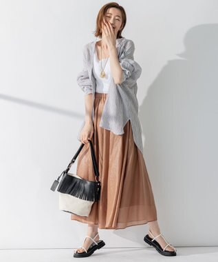 23区 【STORY7月号掲載】MARCO MASI レザーキャンバスコンビ ショルダーバッグ ブラック系