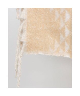 UNBILLION カシュネ cache nez / リサイクルポリオルテガ柄ジャカードストール ベージュ