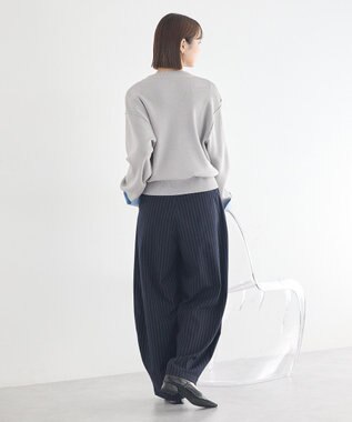 earth music&ecology フェイクレイヤードカーディガン Light Gray