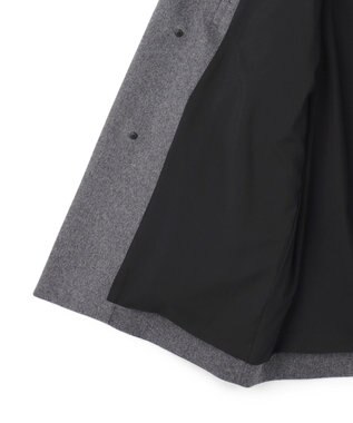 JOSEPH HOMME 【新素材】ライトウールシャギー　ステンカラーコート グレー系