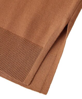 earth music&ecology レーヨンルーズＶネックカーディガン Camel