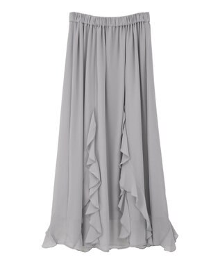 CRAFT STANDARD BOUTIQUE ラッフルロングスカート Gray