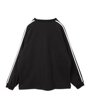WEGO 【ユニセックス着用ITEM】ラインゲームロゴT（LS） ブラック