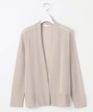 自由区 【接触冷感・UVケア・洗える】ファンクショナル カーディガン サンドベージュ