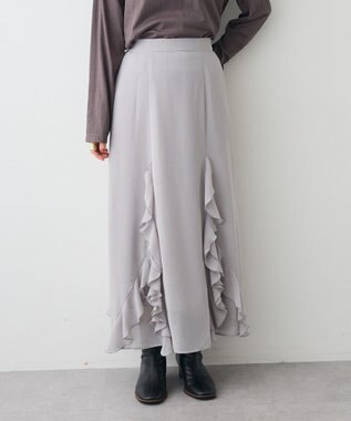 CRAFT STANDARD BOUTIQUE ラッフルロングスカート Gray
