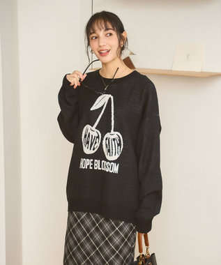 WEGO 【新色追加/ユニセックス着用ITEM/SMLサイズ展開】ジャガードグラフィックプルオーバー（LS） 柄7