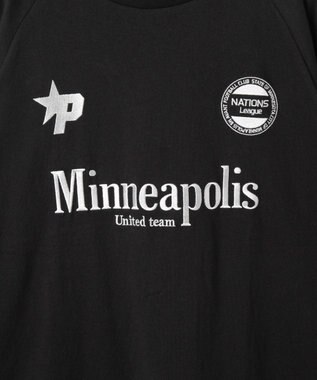 WEGO 【ユニセックス着用ITEM】ラインゲームロゴT（LS） ブラック