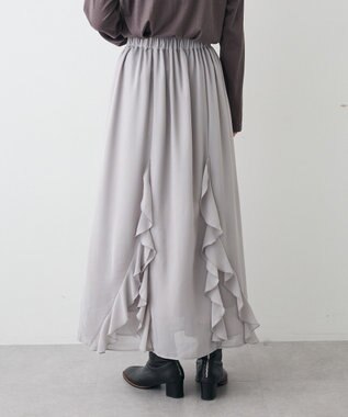 CRAFT STANDARD BOUTIQUE ラッフルロングスカート Gray