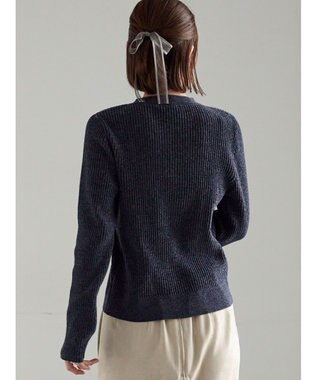 Te chichi モールリブカーディガン チャコールグレー