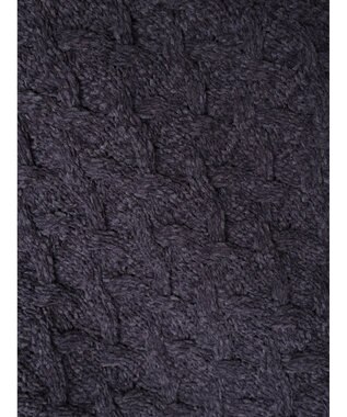 CRAFT STANDARD BOUTIQUE 洗えるモールケーブルニットチュニック Purple