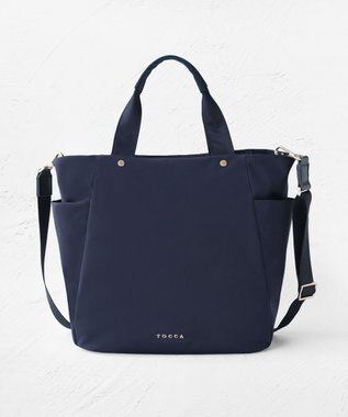 TOCCA 【撥水・A4サイズ対応】ALINE NYLONTOTE M  ナイロントートバッグ ネイビー系