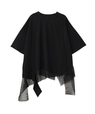 YECCA VECCA 裾アシメデザインプルオーバー Black