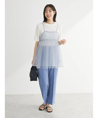 Green Parks リバーシブルチュールビスチェ Gray